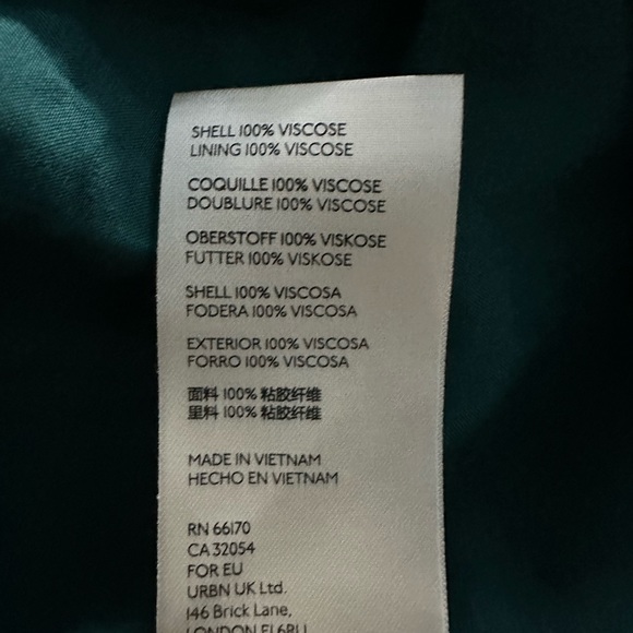 NWT Free People Emerald Flower Fields Long Sleeve Button Mini Dress - Picture 10 of 12